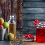 apple cider vinegar and cranberry juice