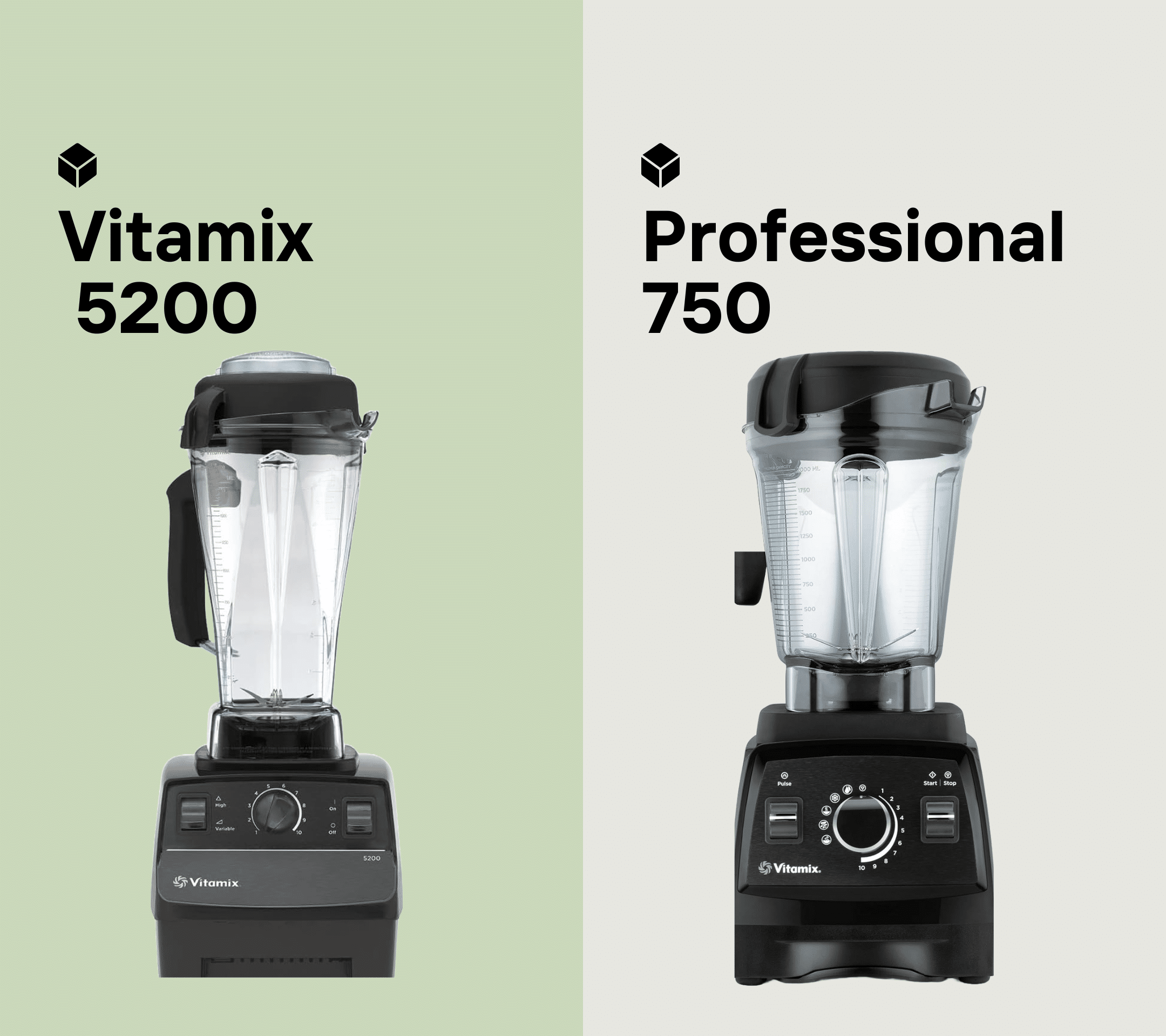 vitamix 5200 vs professional 750